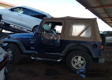 1999 Jeep Wrangler Sport z USA, uszkodzony, nr VIN 1J4FY19S5XP454057